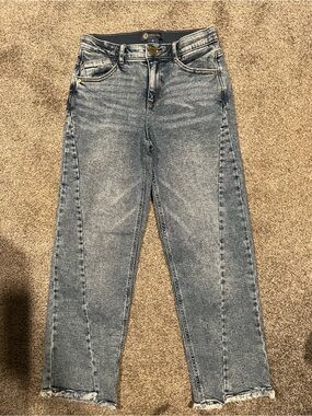 Democracy Acid-Wash Jeans in Blue Gray